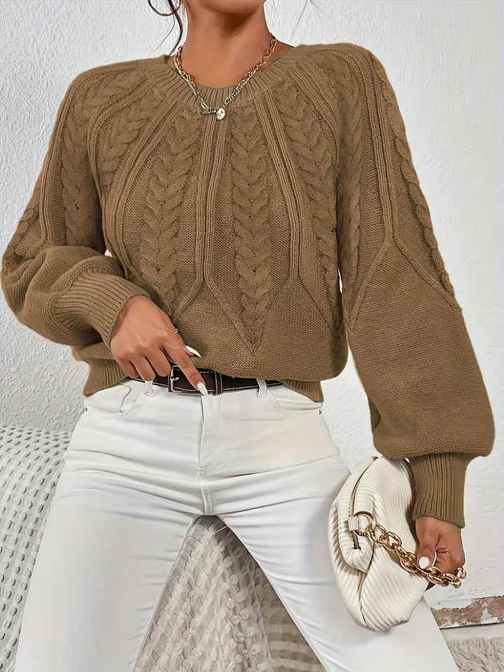 Özden - Pulover Elegant Cu Mâneci Lungi