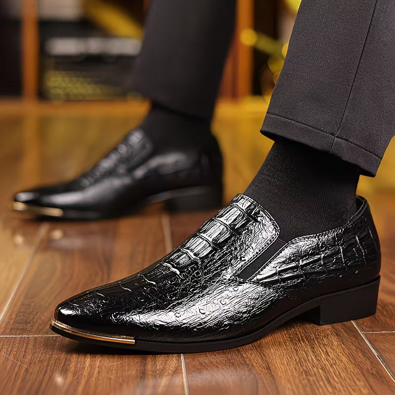 Natanor - Pantofi Casual cu Model Crocodil
