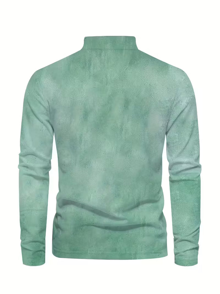 Giles - Cămașă Elegantă Cu Imprimeu 3D Cu Barcă Cu Pânze