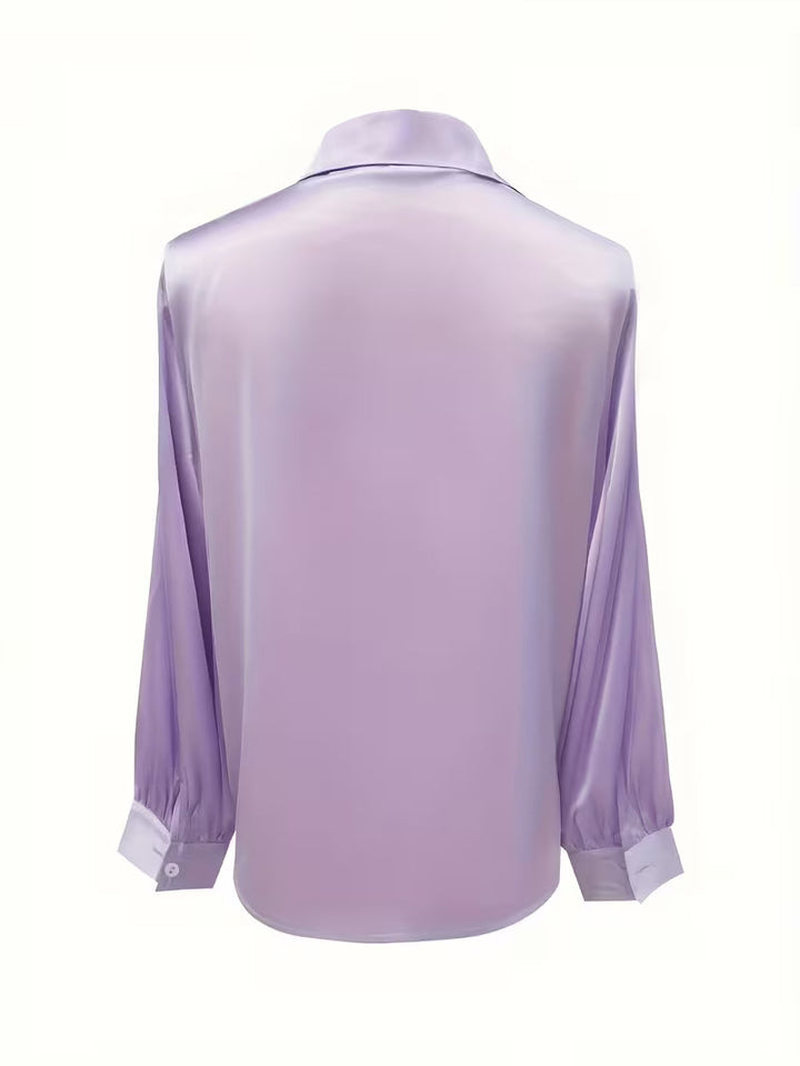 Leylah - Bluză Elegantă Cu Mâneci Lungi