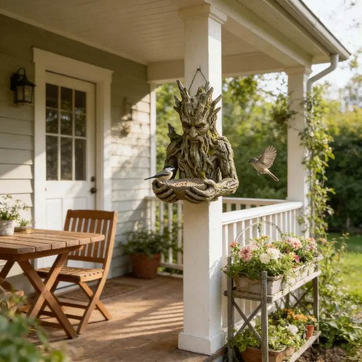 NatureHold – O Sculptură Pentru Hrănirea Păsărilor Integrată în Copac