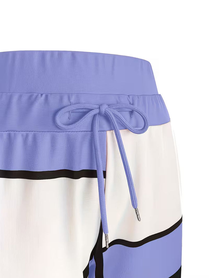 Loana - Set Casual Din Două Piese, Cu Blocuri De Culori