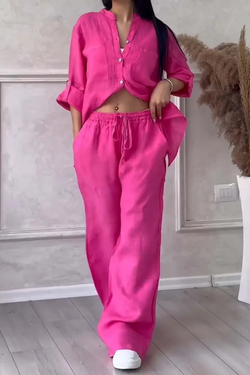 Arielle - Set Din Două Piese Din Bumbac și In