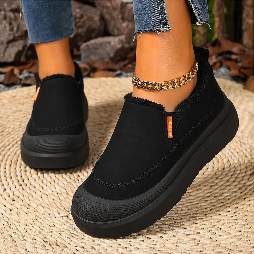 Adelya – Pantofi Eleganți Cu Căptușeală Din Blană Artificială