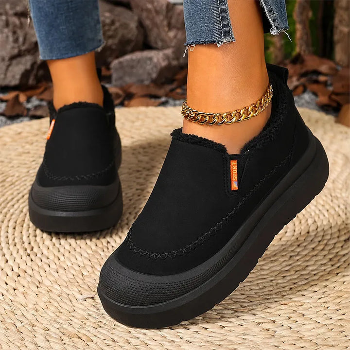 Adelya – Pantofi Eleganți Cu Căptușeală Din Blană Artificială
