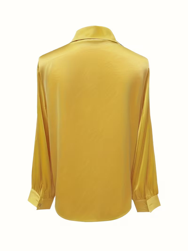 Leylah - Bluză Elegantă Cu Mâneci Lungi