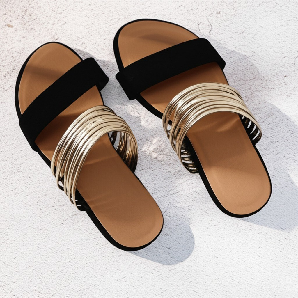Mukaina – Sandale Elegante, Plate și Antiderapante