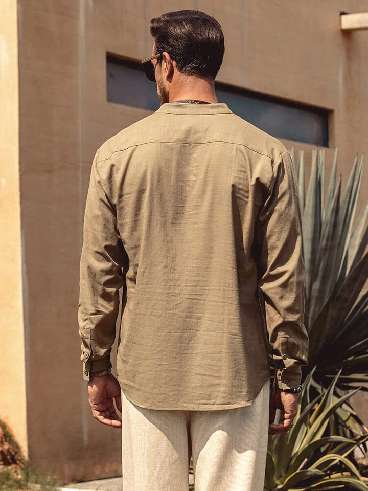 Panika - Camicia in Cotone e Lino