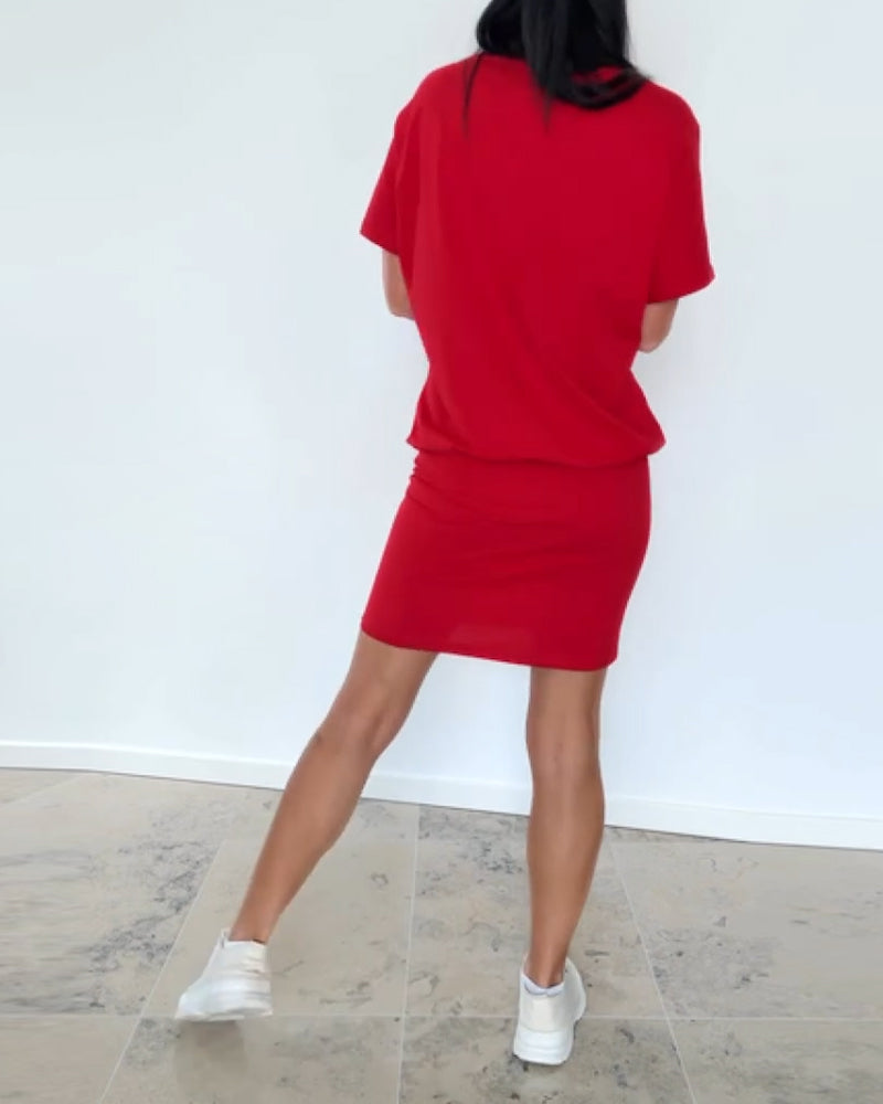 Ulrika - Rochie Mini Cu Mâneci Scurte