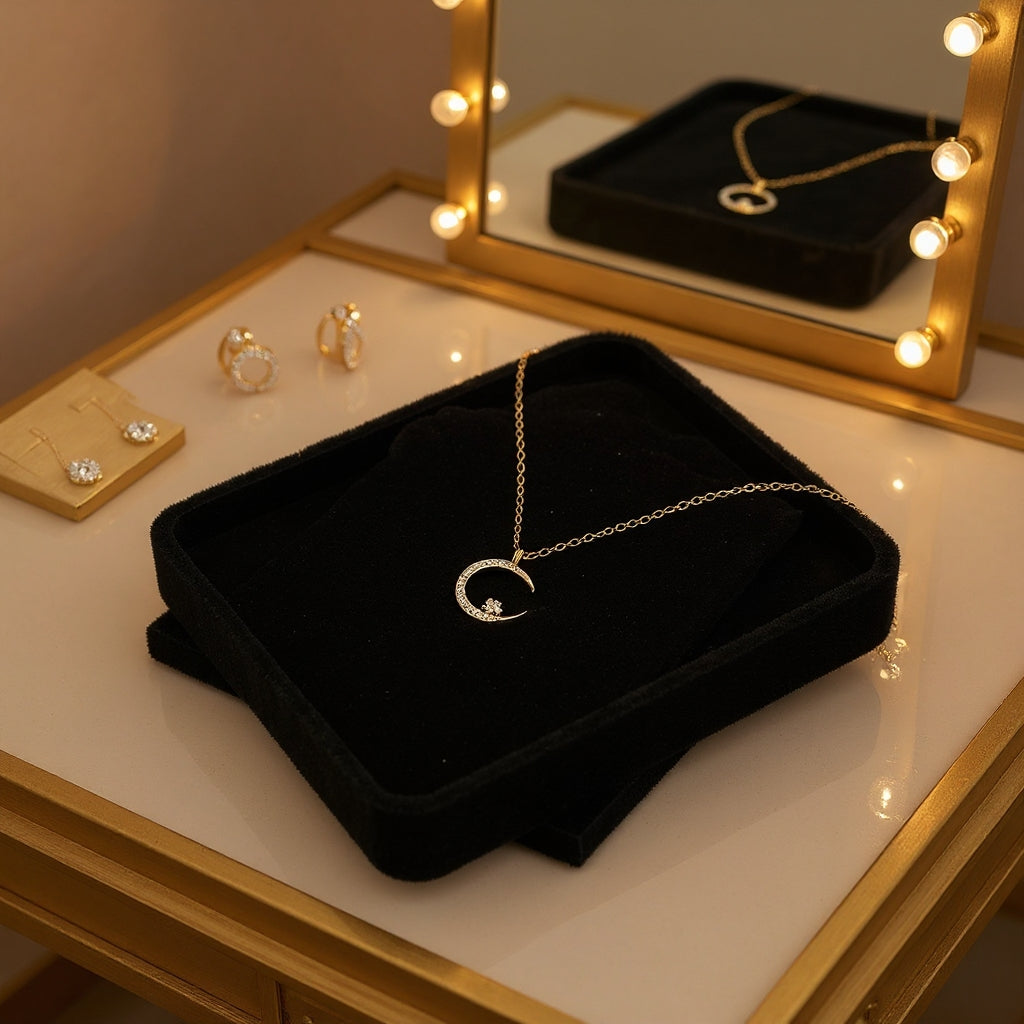 Yalessa - Colier Elegant cu Motiv Lunar