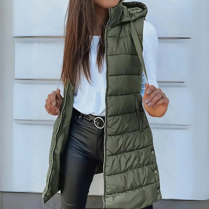 Maurina - Casual Fără Mâneci Lung Puffer Vestă