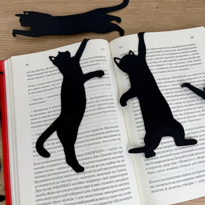 KittyMark - Semne de Carte din Metal în Formă de Pisică