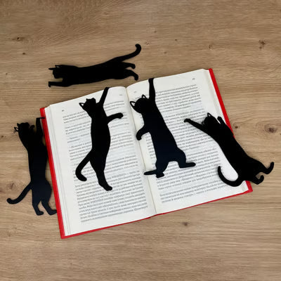 KittyMark - Semne de Carte din Metal în Formă de Pisică