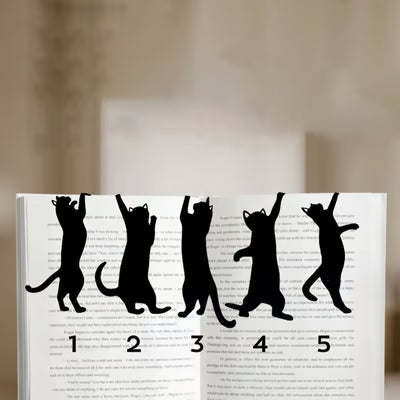 KittyMark - Semne de Carte din Metal în Formă de Pisică