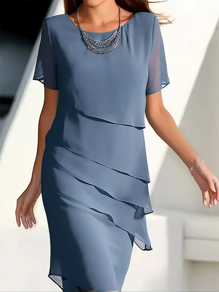 Albane - Rochie Din șifon Transfrontalier