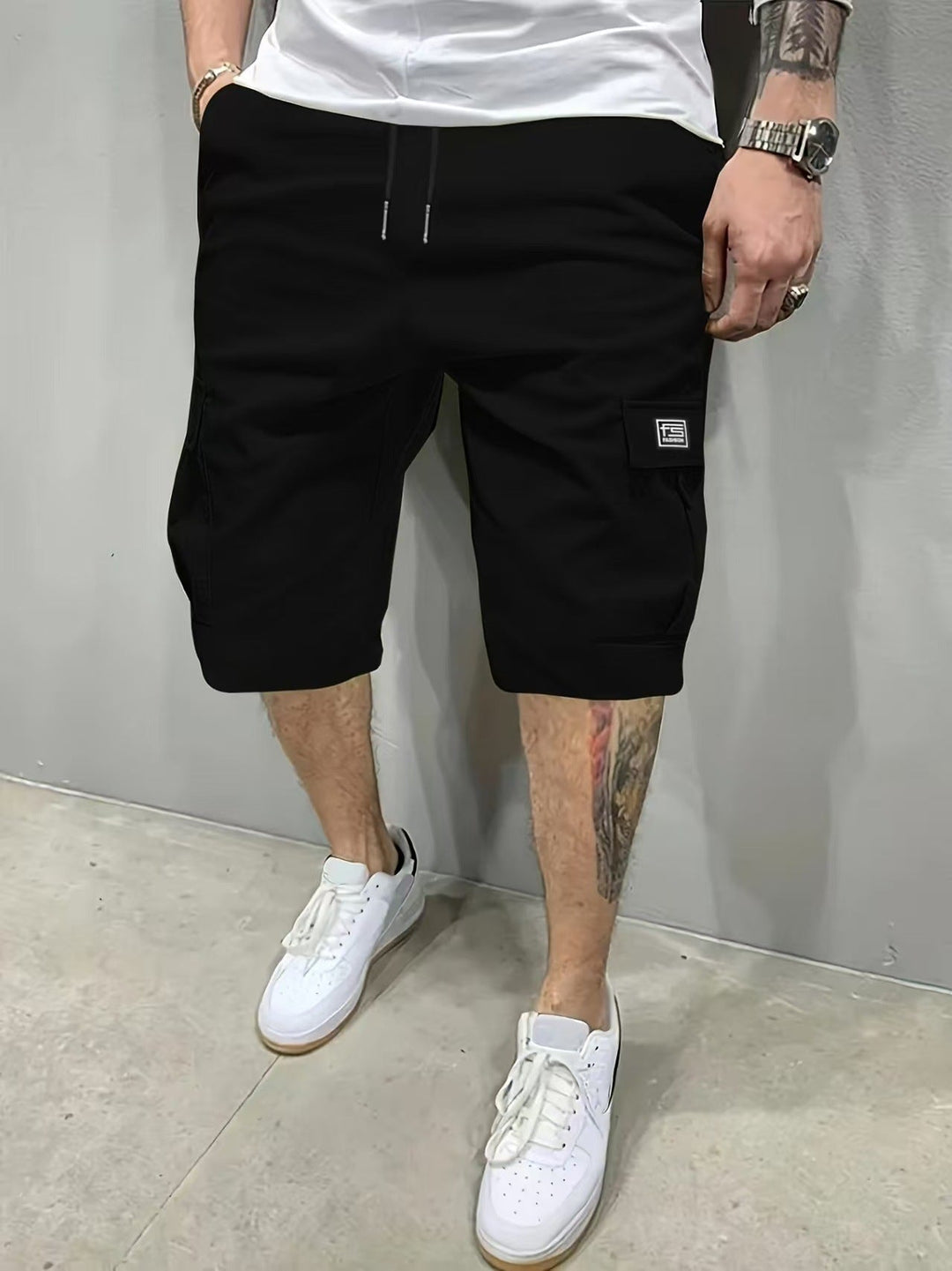 Emmitt - Pantaloni Scurți Cargo Cu Mai Multe Buzunare