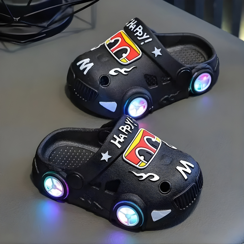 KidVroom - Papuci LED Pentru Copii cu Roți și Curea Luminoase