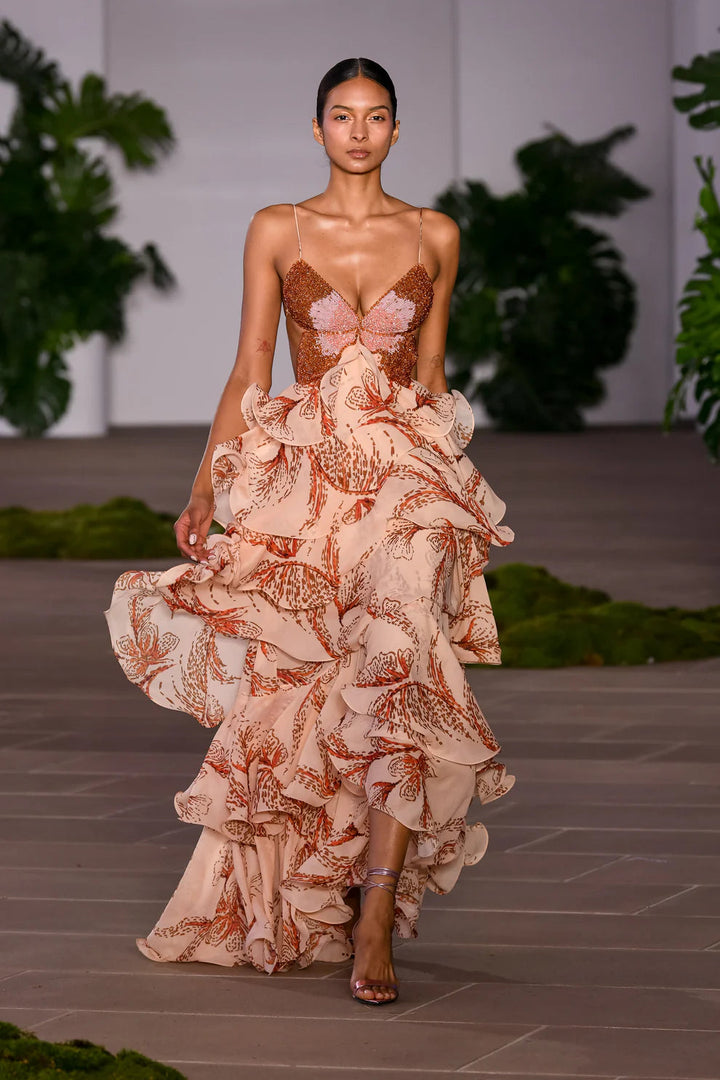 Ameliah - Rochie Elegantă Fără Mâneci, Cu Volane