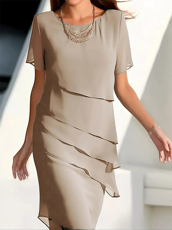 Albane - Rochie Din șifon Transfrontalier