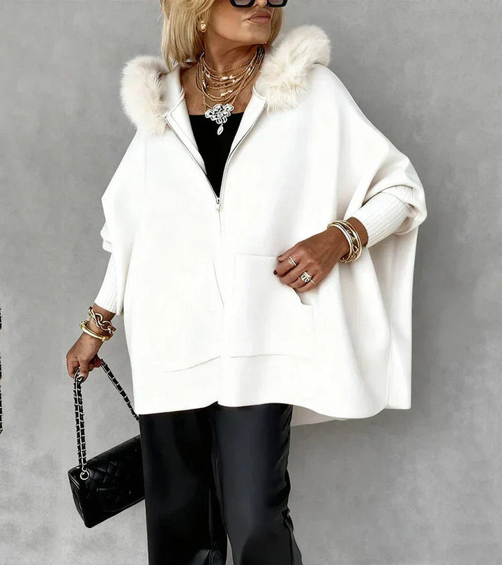 Chiaka - Palton Confortabil Oversized Cu Fermoar