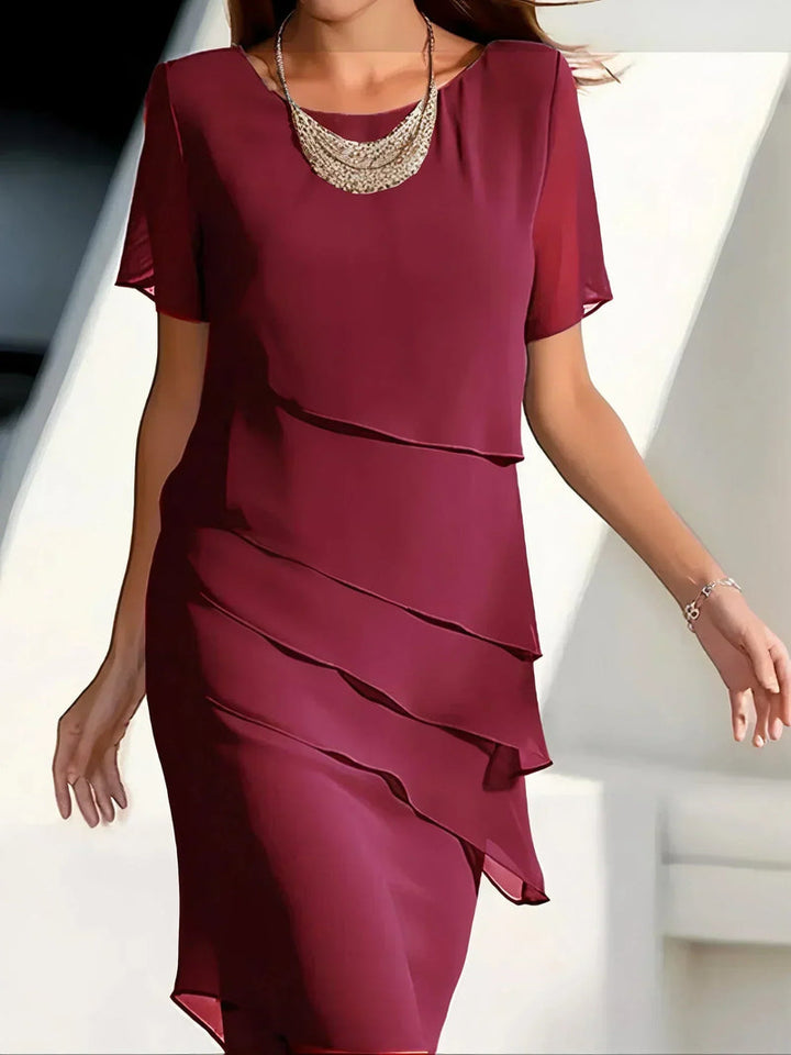 Albane - Rochie Din șifon Transfrontalier