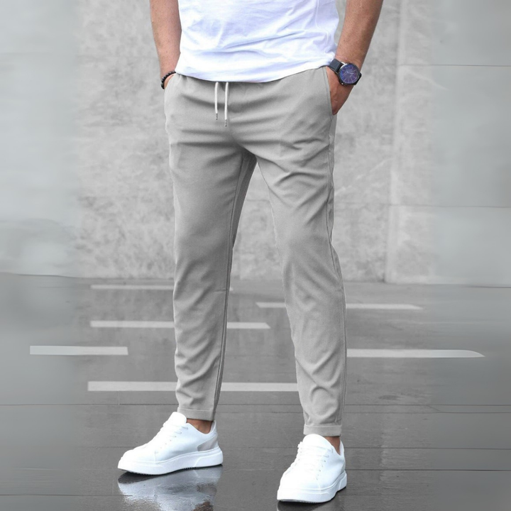 Yechiel - Pantaloni Eleganți Din Material Elastic