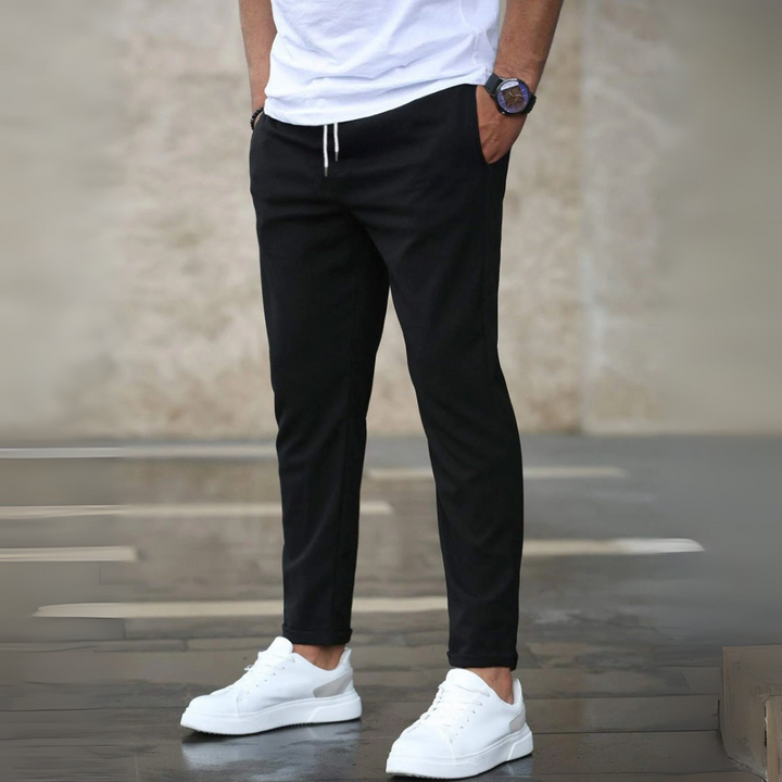 Yechiel - Pantaloni Eleganți Din Material Elastic