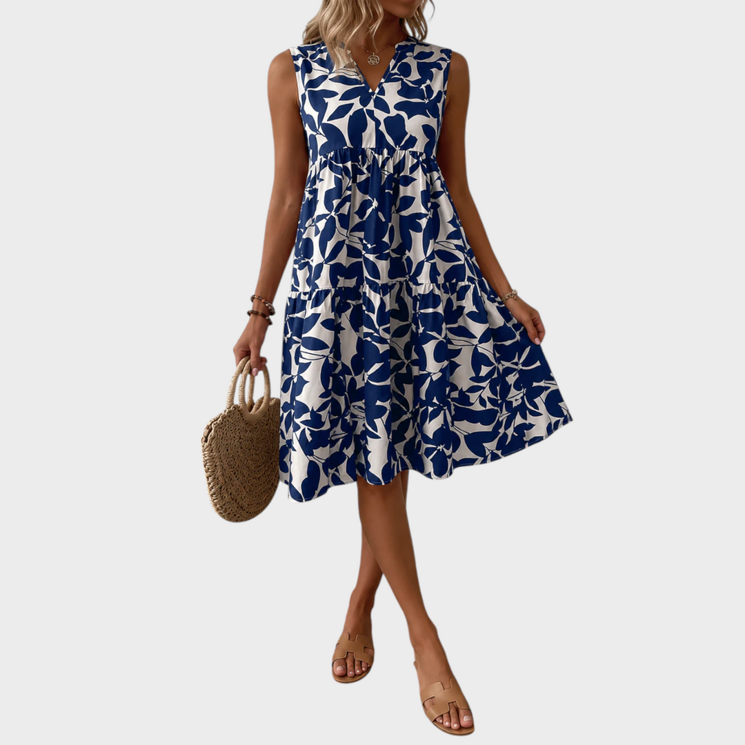 Soomin - Rochie Casual De Vară Cu Imprimeu Floral