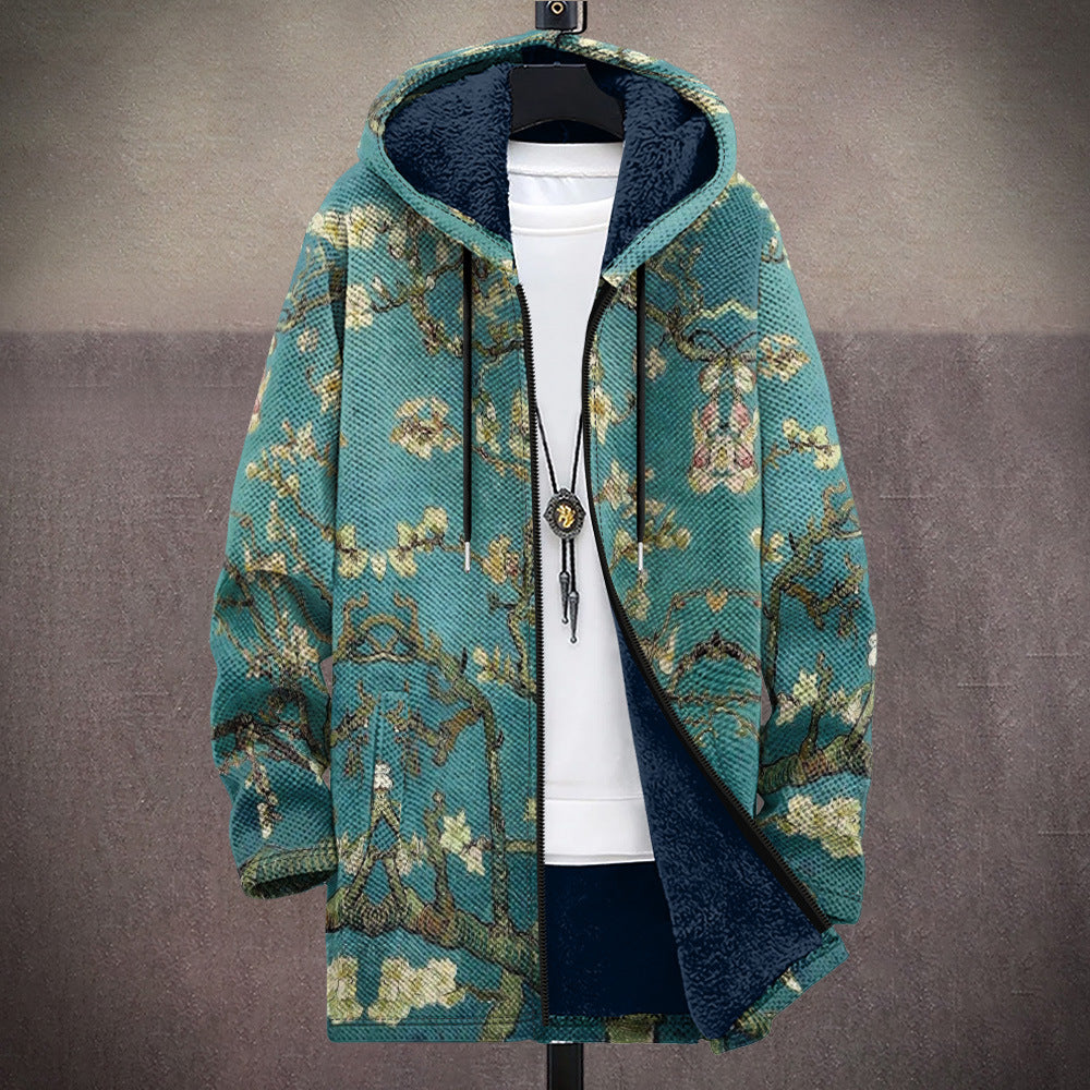 Celine -  Cardigan luxos, Inspirat artistic, cu închidere cu Fermoar