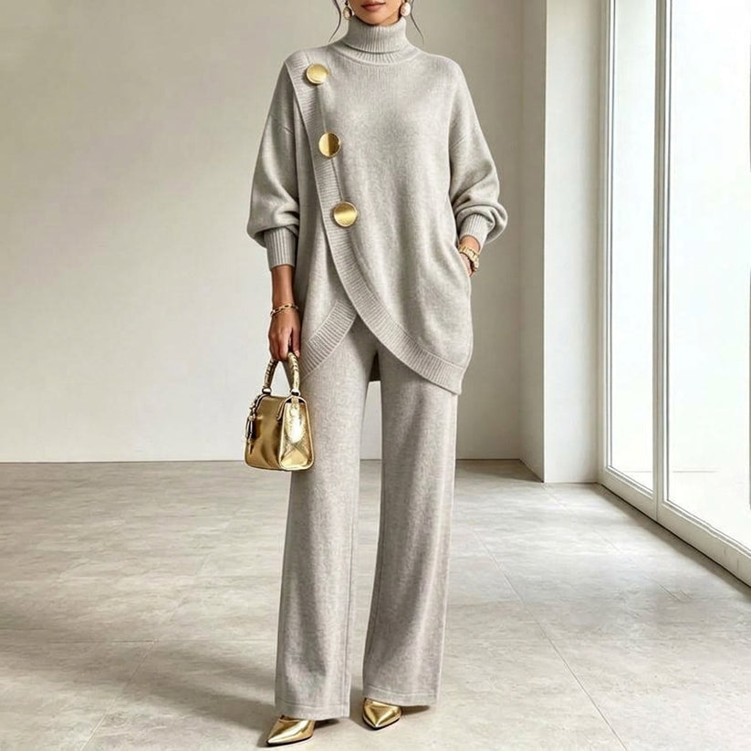 Niyana – Set Elegant Din Două Piese, Tricotat