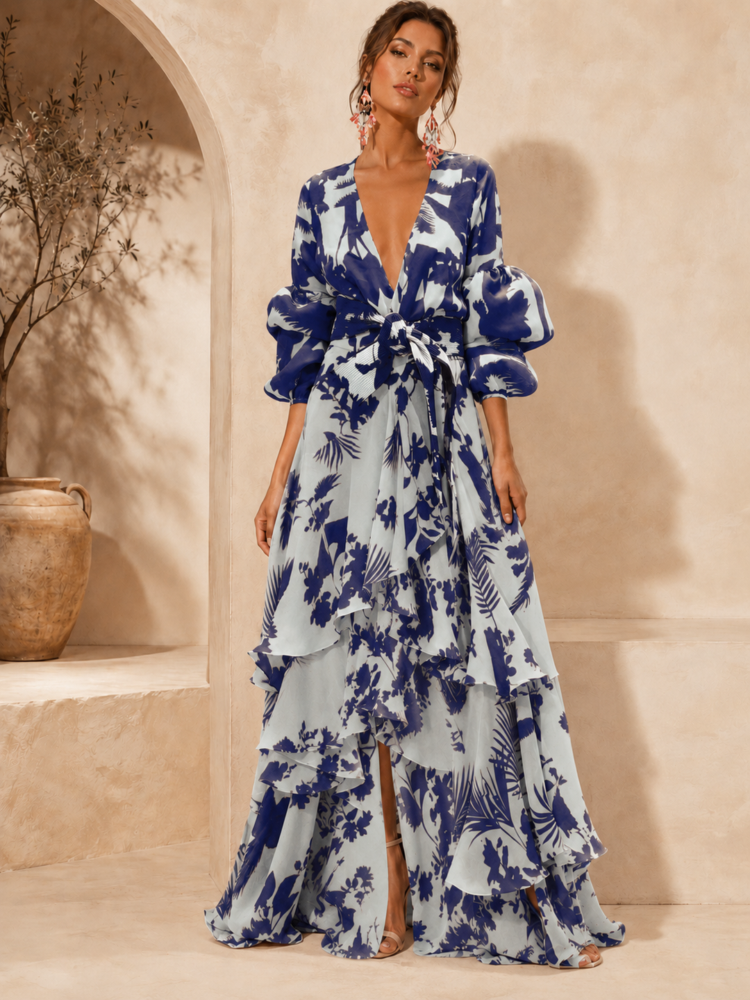 Liaya – Rochie elegantă „Coral Garden”