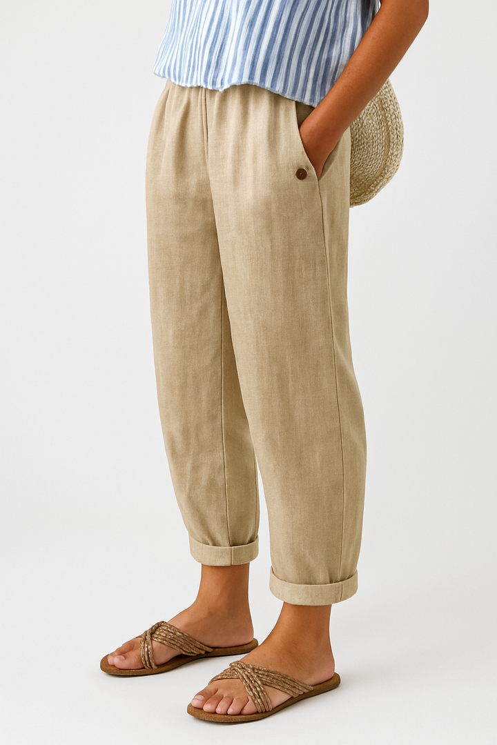 Yanchik - Pantaloni Eleganți Cu Buzunare Laterale