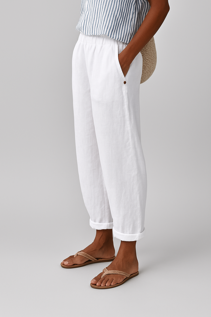Yanchik - Pantaloni Eleganți Cu Buzunare Laterale