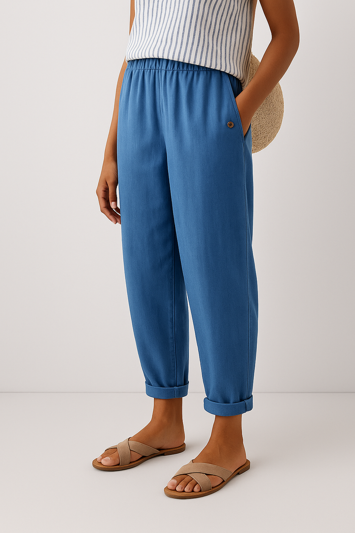 Yanchik - Pantaloni Eleganți Cu Buzunare Laterale