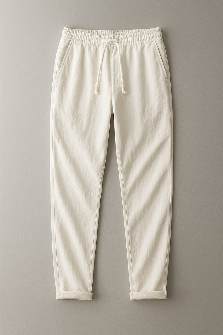 Preston - Pantaloni Eleganți Din In