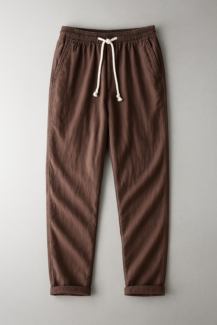 Preston - Pantaloni Eleganți Din In