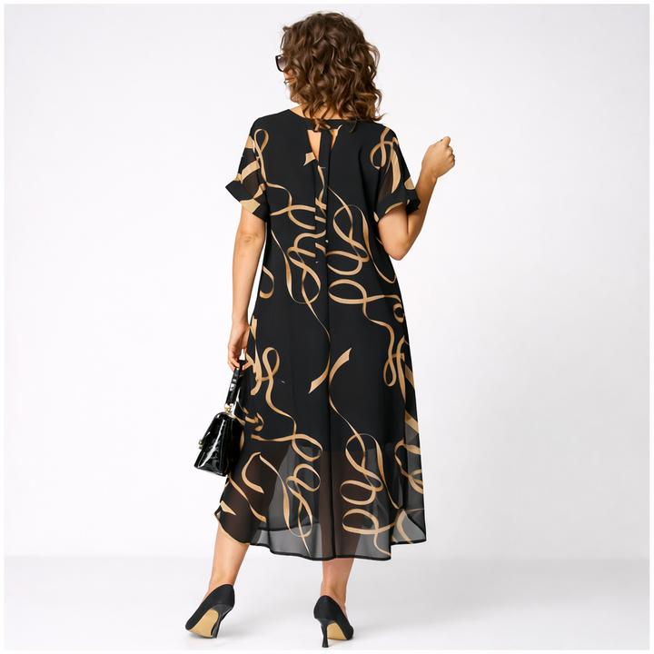 Pavla - Rochie Elegantă Cu Mâneci Scurte