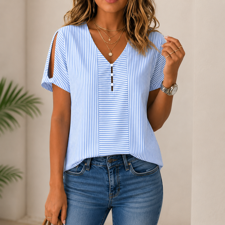Shirri - Bluză Casual Cu Dungi
