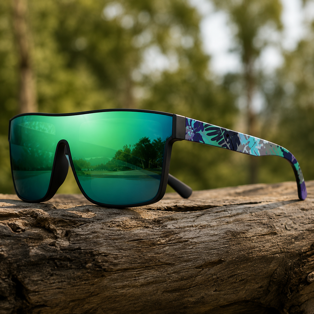 Ivy - Ochelari De Soare Cu Lentile Oglindite și Rame Cu Model