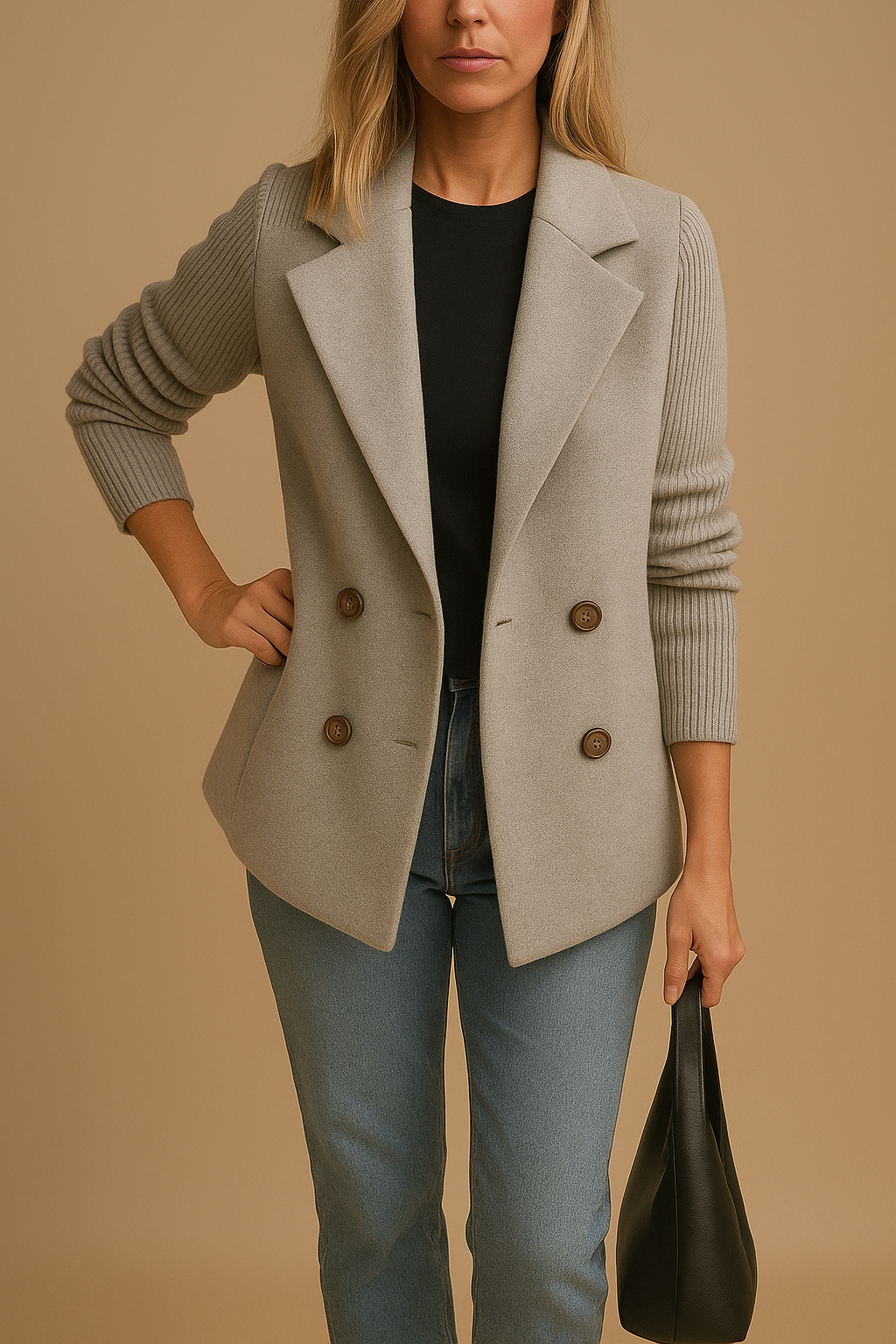 Almante - Blazer în Stil Pulover