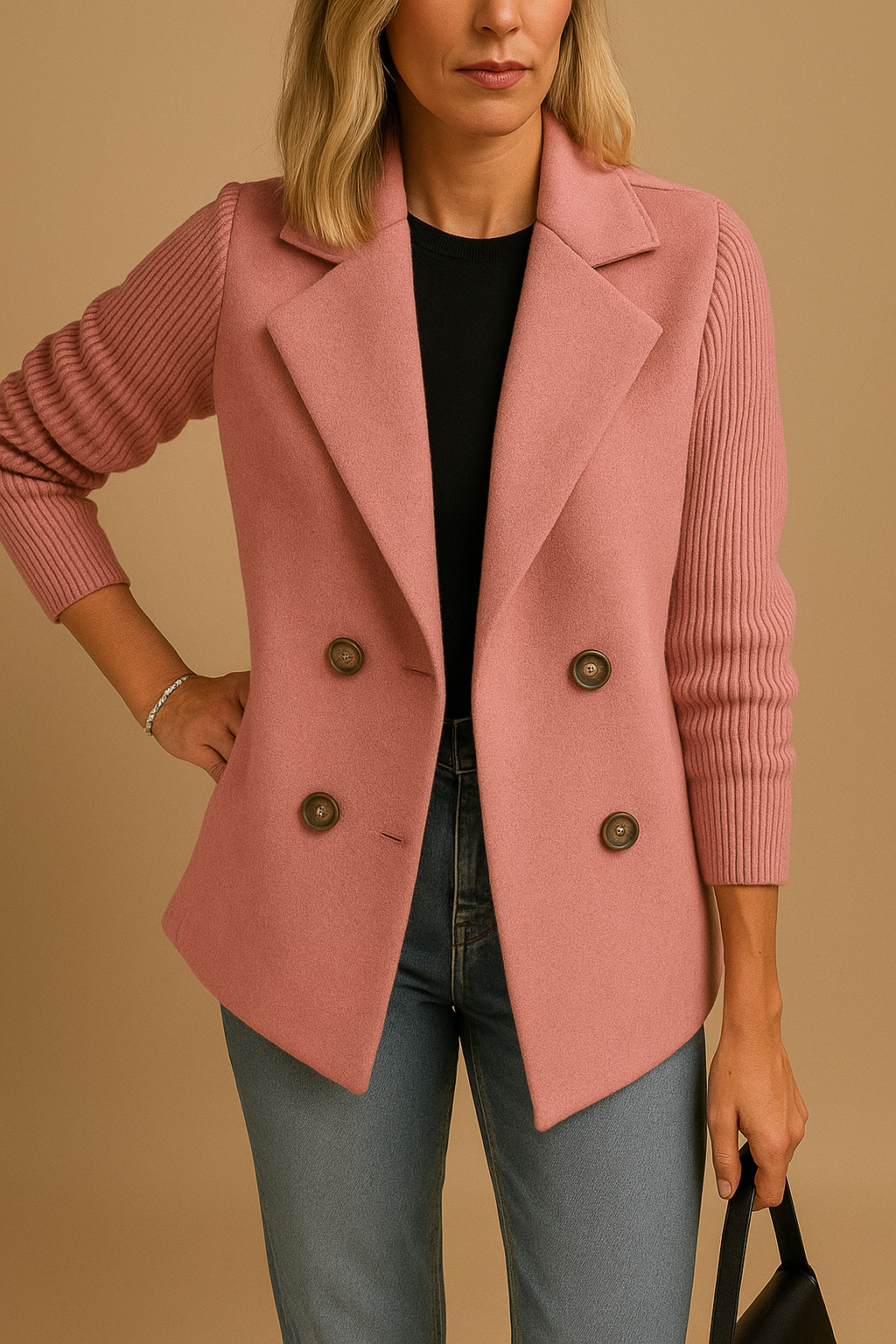 Almante - Blazer în Stil Pulover
