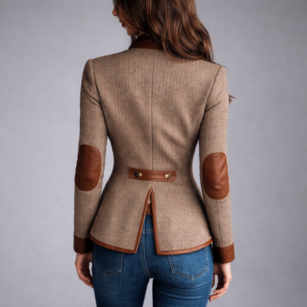Yvanna - Jachetă Elegantă din Tweed Tradițional