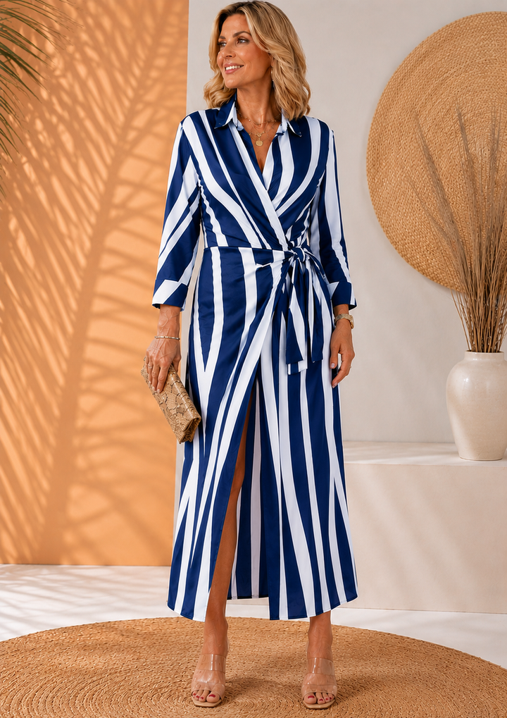 Olivera - Rochie Maxi Elegantă Cu Nod