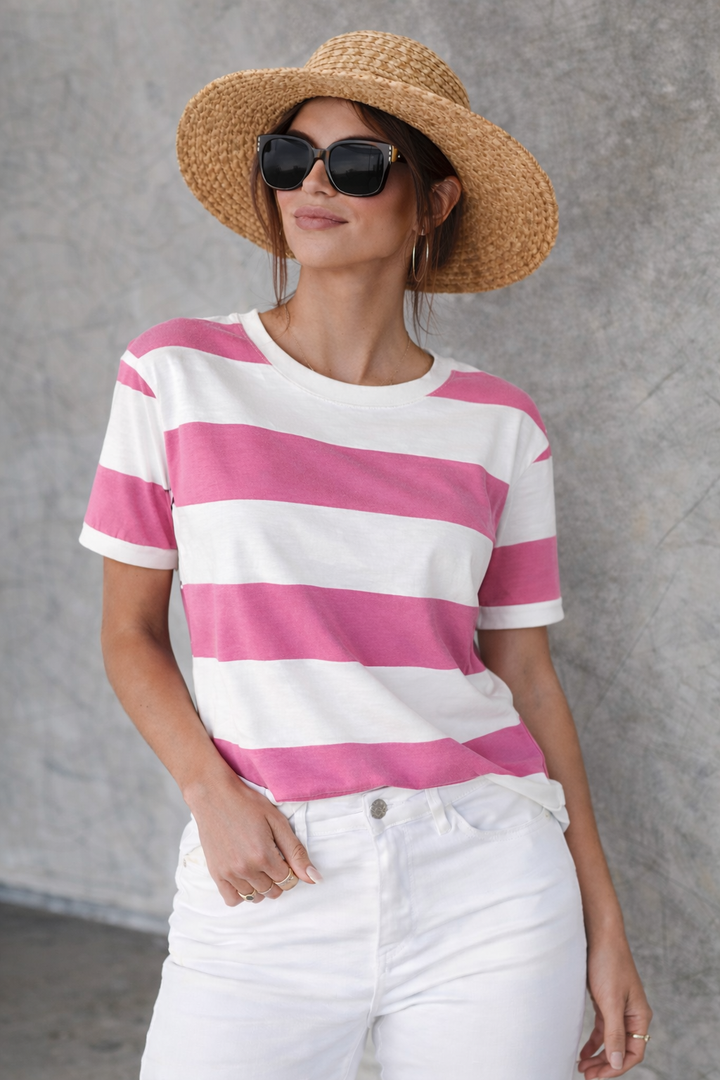 Tahima - Tricou Clasic Cu Dungi Bretone