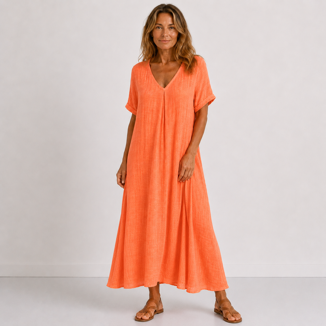Julessa - Rochie Maxi Cu Croi Fluid