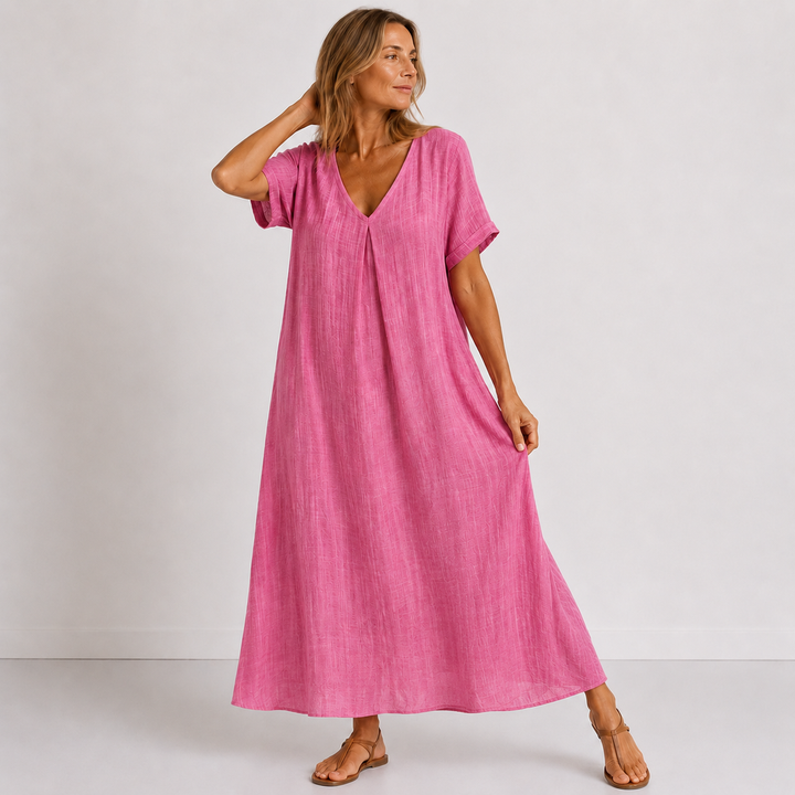 Julessa - Rochie Maxi Cu Croi Fluid
