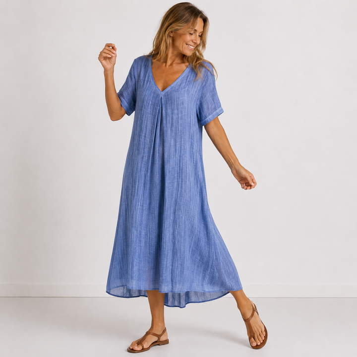 Julessa - Rochie Maxi Cu Croi Fluid