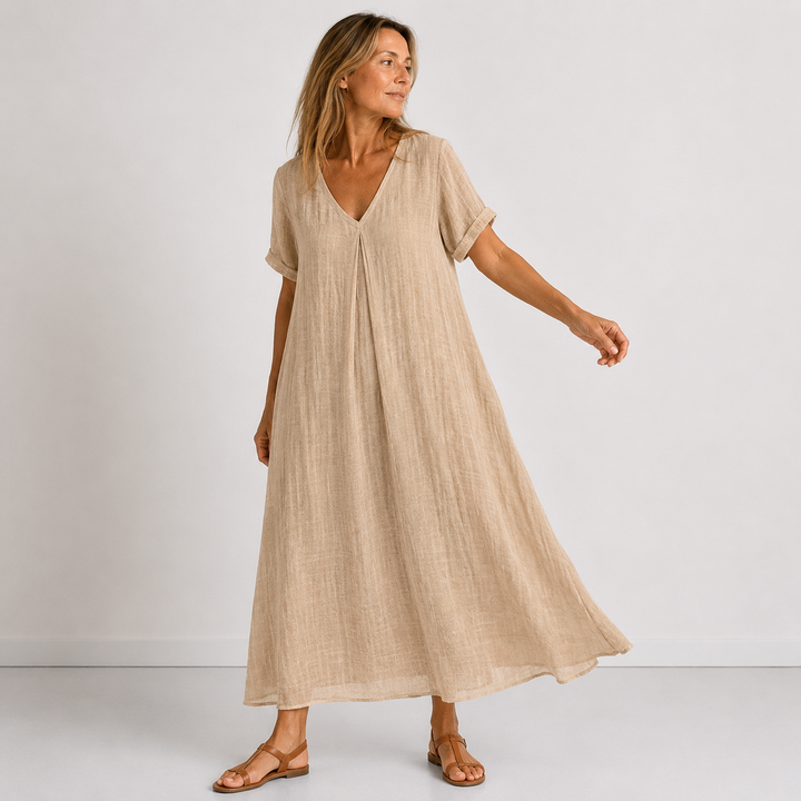 Julessa - Rochie Maxi Cu Croi Fluid