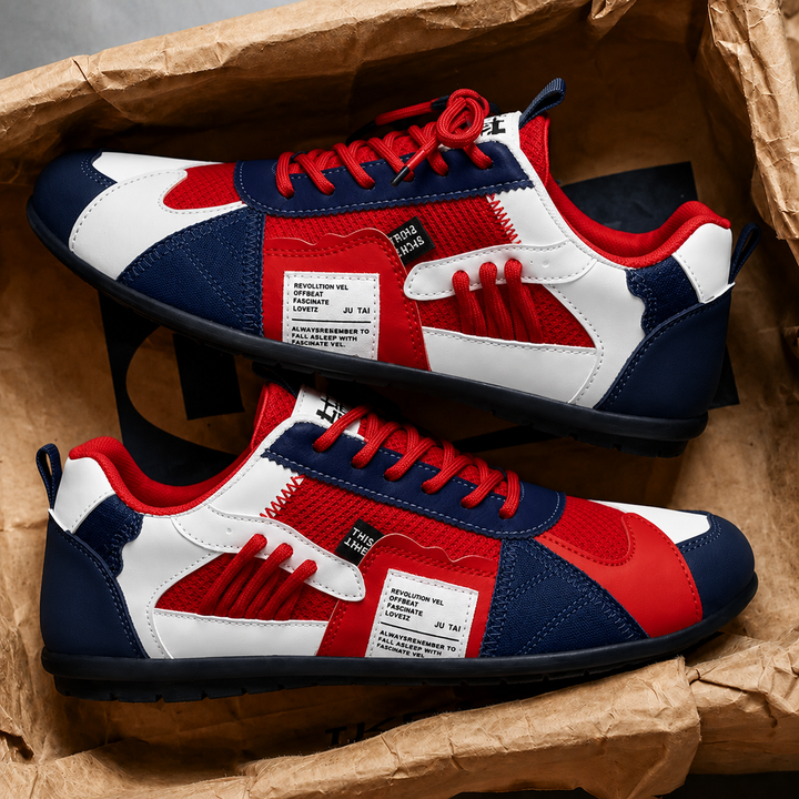 Reinders - Adidași cu șireturi în Stil Patchwork