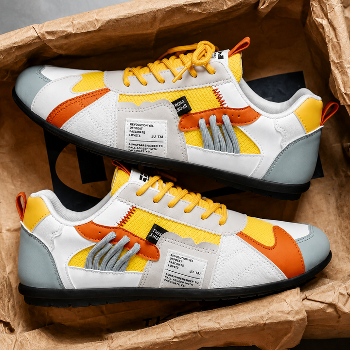 Reinders - Adidași cu șireturi în Stil Patchwork